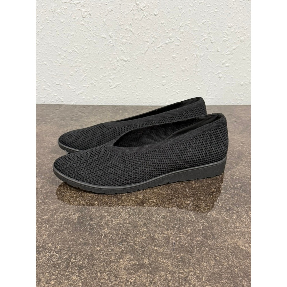 Eileen Fisher Heaven‎ Stretch Knit Wedge Ballet Flat Shoes Women's Size 10